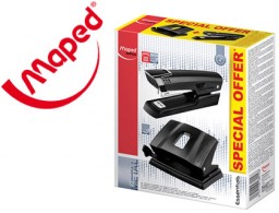Kit grapadora + taladradora Maped Essentials